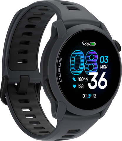 Coros Pace 4 mit Silikon-Armband Multisport Smartwatch - black