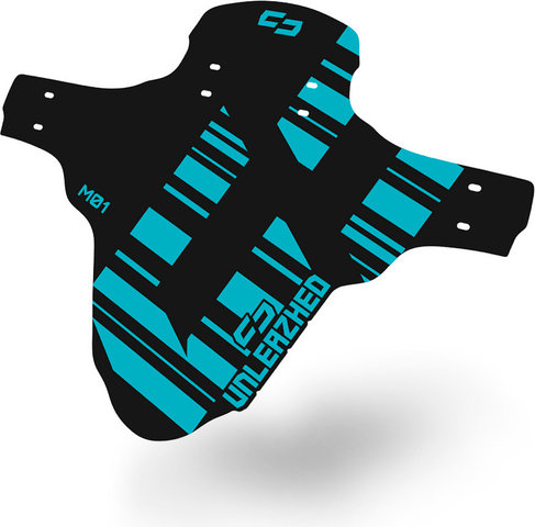 Unleazhed Mudguard M01 Logo Skin Schutzblech - blue
