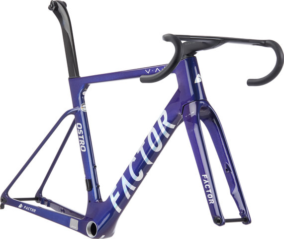 Factor Kit de Cadre en Carbone OSTRO V.A.M. Disc T47a Shimano Modèle 2023 - chameleon | 54 cm, 120 mm x 40 cm, SB 25 mm
