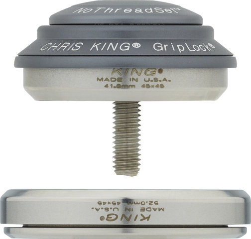 Chris King DropSet 2 IS42/28.6 - IS52/40 GripLock Headset - matte slate/1 1/8" - 1,5" tapered/IS42/28,6 - IS52/40