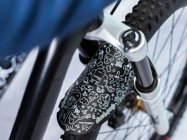 rie:sel design dreck:spatz Kids Mudguard Schutzblech - doodle