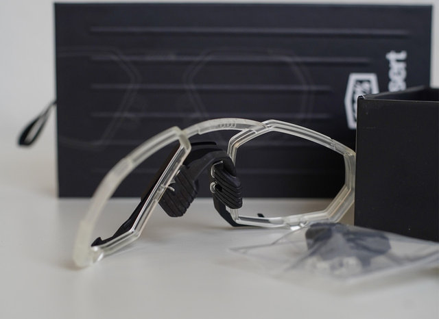 100% RX Insert Lens Adapter for Speedcraft / S3 Sports Glasses - soft tact black