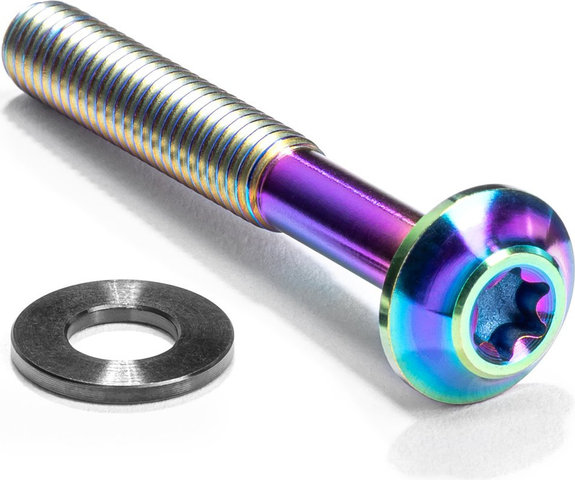 absoluteBLACK Vis de fixation d'étrier de frein M5 pour montage plat - rainbow | 37 mm