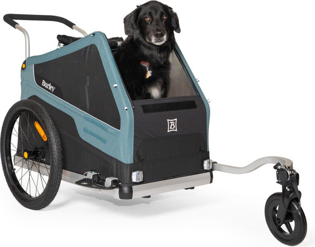 Burley Remolque para perros Bark Ranger - turquoise mate | 20"