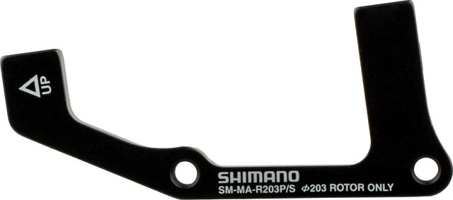 Shimano Disc Brake Adapter for 203 mm Rotors - black/rear IS to PM