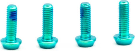 OAK Components Juego de Tornillos titanio M3x9 SRAM cojinete de palanca / Hope tapa - green