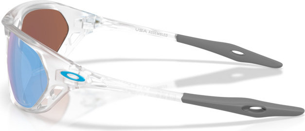 Oakley Lunettes de sport Cage Jacket - matte clear | prizm deep water polarized