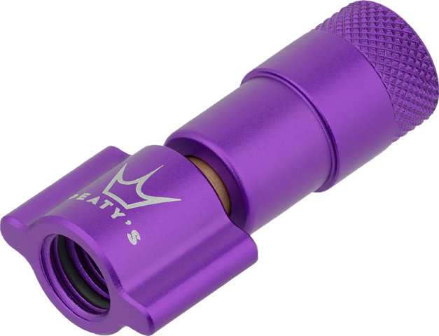 Peaty's Holeshot CO2 Tyre Inflator Kit CO2 cartridge pump + 16 g cartridge - violet