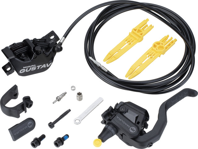 Magura Freno de disco Gustav Elite - negro-antracita | Ruada trasera o delantera | Flip-Flop (no específico de lado)