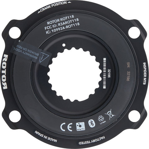 Rotor INspider MTB capteur de puissance pour Shimano - noir/aucun/sans plateau