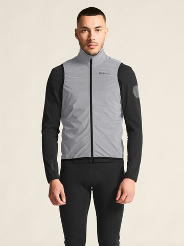 Craft Adv Essence Lumen Wind M Weste - silver reflective-black/M