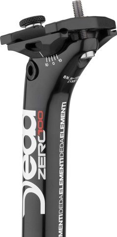 DEDA Zero100 Sattelstütze Modell 2018 - schwarz-weiß/27,2 mm / 350 mm / SB 12 mm