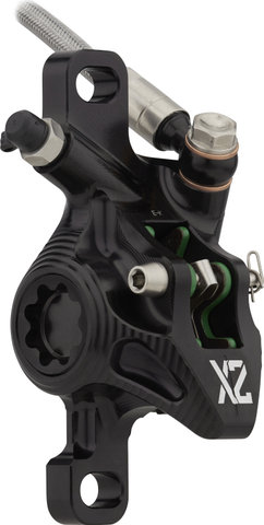 Hope Tech 4 X2 v+h Set Scheibenbremse mit Stahlflexleitung - black-black/Set/links/rechts (seitenspezifisch)