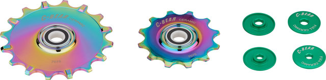 C-BEAR C-BEAR OCM-X SRAM Red E1 Aurora 12-speed Full Ceramic Jockey Wheels - aurora/12 teeth (guide pulley), 16 teeth (tension pulley)