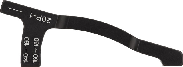 SRAM Disc Brake Adapter 20 P-1 for 160mm/180mm Disc - black | 180 mm, 160 mm | stainless steel | Post Mount