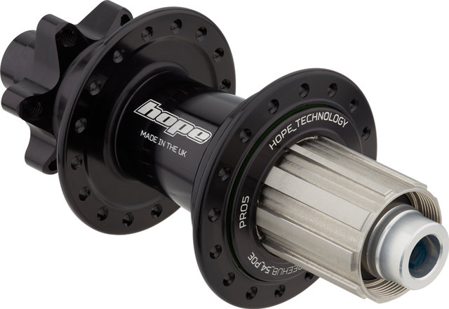 Hope Buje trasero Pro 5 DH Disc 6 agujeros con rueda libre de acero - black/Shimano MTB/32/Shimano MTB