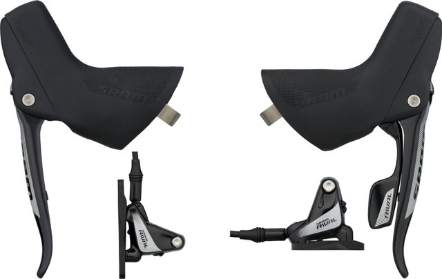 SRAM Set Freins à Disque hydrauliques av+arr Rival 1 FM Leviers DoubleTap® - black/Ensemble/gauche/droite (spécifique)