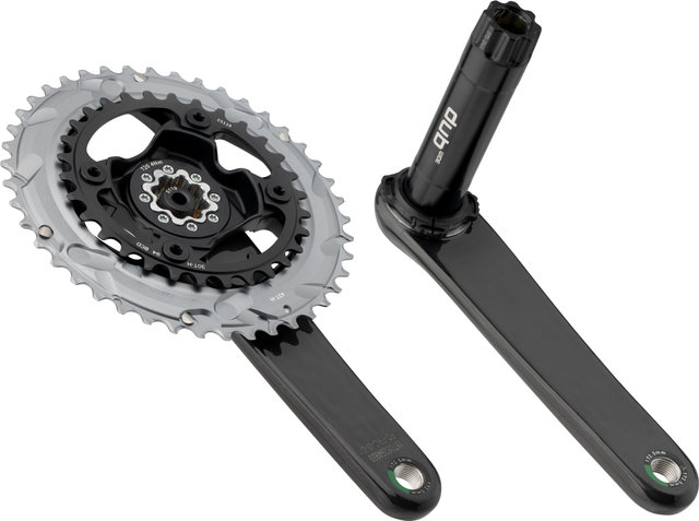 SRAM Force Wide DUB 2x12-speed Crankset - natural carbon/172,5 mm