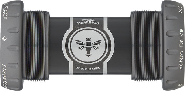 Chris King ThreadFit 24 Bottom Bracket - matte slate/BSA