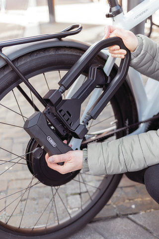 ABUS Candado en U Granit Super Extreme 2500 con Soporte USH 2500 - black/10.2 cm/102 mm