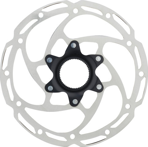 Tektro TR-45 Center Lock Brake Rotor for E-bikes - black-silver/180 mm