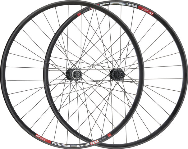 bc basic Mountain Deore Center Lock Disc DT 533 29" Boost/Non-Boost Wheelset - schwarz | Shimano MTB | Boost | 142 mm | 110 mm | 29" | 110 mm | Shimano MTB | 110 mm | 142 mm | Non Boost