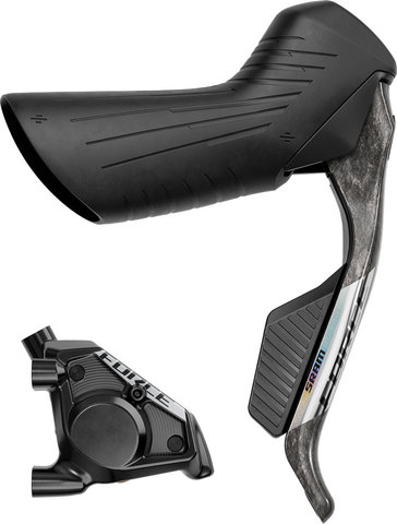 SRAM Freno de disco Force E1 AXS HRD con maneta de cambio/freno - black | Derecho (específico de lado) | Rueda trasera
