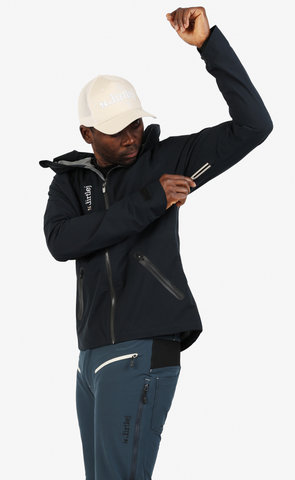 dirtlej weathershield waterproof black Jacke - black/L
