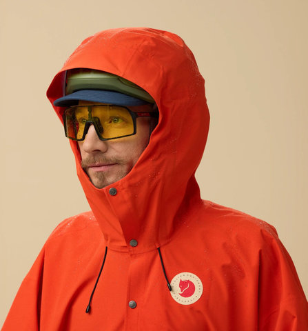Fjällräven Poncho Hoja Rain Fox - flame orange | L/XL