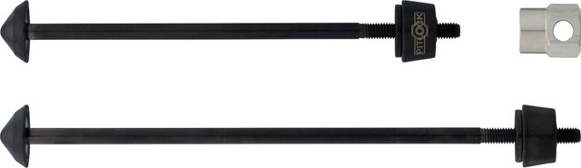 Pitlock Locking Skewer Set 03 for Front Wheel + Rear Wheel - black