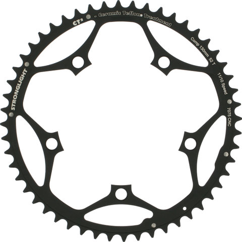 Stronglight CT2 Road Chainring 10-/11-speed, 5-Arm, 130 mm BCD - black/52 
