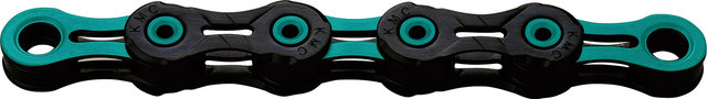 KMC DLC11 Waxed Kette 11-fach - black-celeste/118