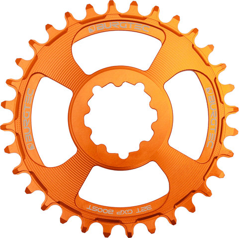 Burgtec 3 mm Offset Thick Thin Kettenblatt für SRAM 3-Bolt - iron bro orange/32/32 Z