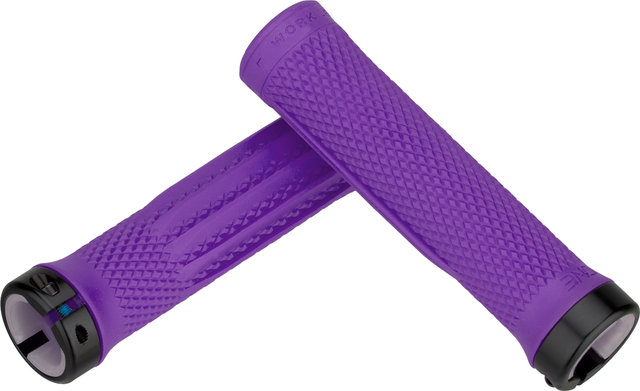 OneUp Components Lock-On Lenkergriffe - purple/136 mm