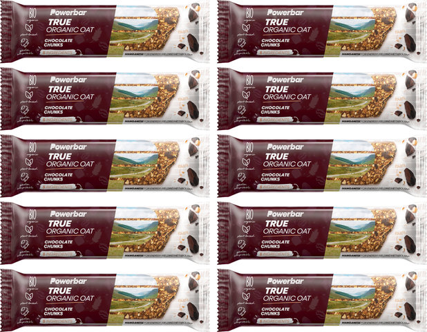 Powerbar True Organic Oat Energy Bars - 10 pieces - chocolate chunks