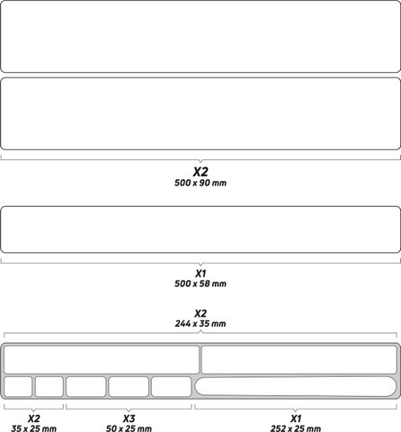 Zefal Set de Protection pour Cadre Skin Armor XL - transparent brillant