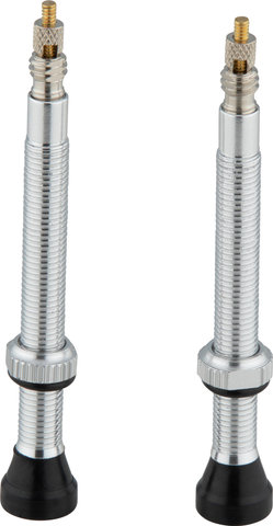 tune Válvula tubeless en set de 2 - plata/SV 60 mm