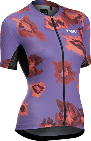 Northwave Force Evo S/S Damen Trikot - dark purple-radiant red/S