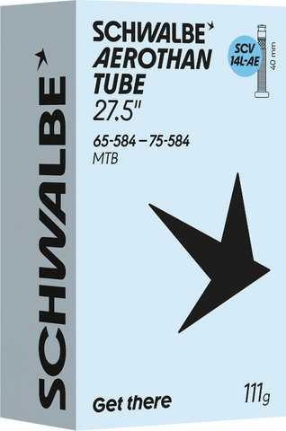 Schwalbe Chambre à Air 14L-AE Aerothan SCV pour 27,5" - universal | 65-584 à 75-584 | SCV (Schwalbe Clik Valve) | 40 mm