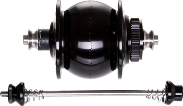SON Deluxe Disc Center Lock Hub Dynamo - black/32 hole
