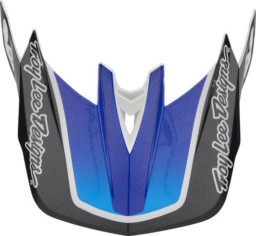 Troy Lee Designs Spare Visor for D4 Composite MIPS Helmets - qualifier white-blue/universal