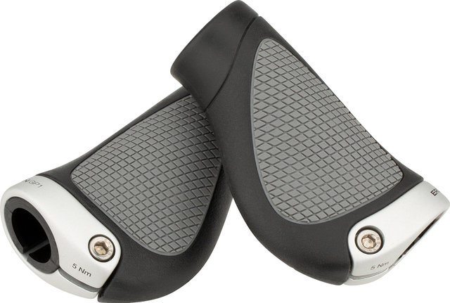Ergon GP1 Gripshift Lenkergriffe für Drehgriffschalter beidseitig - schwarz-silber/S