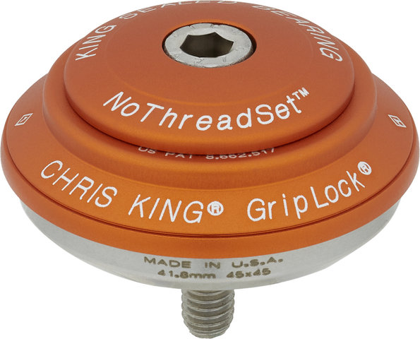 Chris King DropSet 2 IS42/28.6 - IS52/40 GripLock Headset - matte mango/1 1/8" - 1,5" tapered/IS42/28,6 - IS52/40