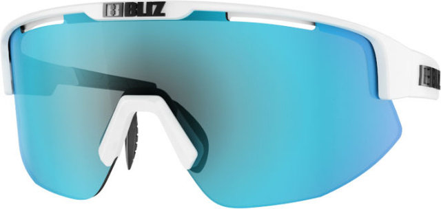Bliz Matrix Sports Glasses - shiny white | smoke-blue