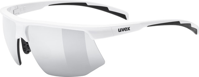 uvex Lunettes de sport Aerios - blanc | mirror silver