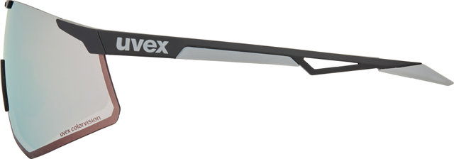 uvex pace perform CV Sportbrille - black matt/serious silver