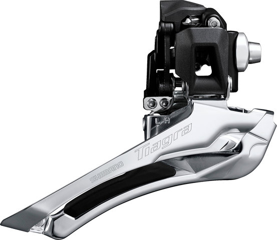 Shimano TIAGRA FD-R4000 2x11-speed Front derailleur - silver-black | down pull braze-on | Braze-on