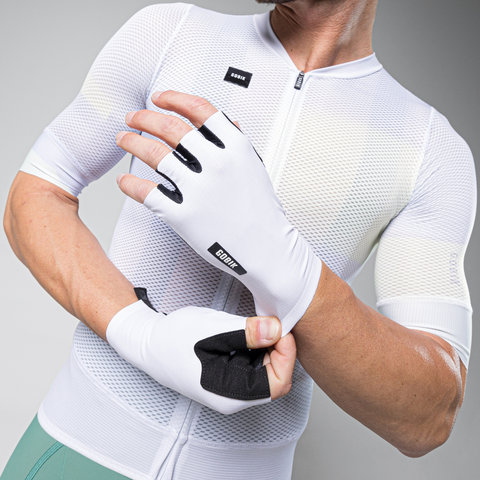 GOBIK Mamba 2.0 Half Finger Gloves - white/M