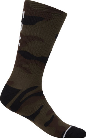 Fox Head Chaussettes Fox Camo Crew - green camouflage/43 - 47