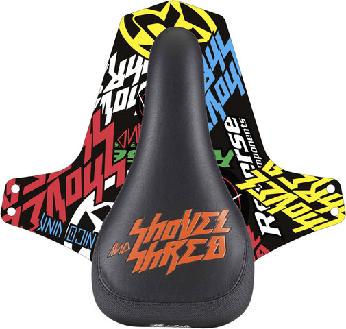 REVERSE Components Nico Vink Shovel & Shred Saddle - black-fox orange/235 mm/127 mm